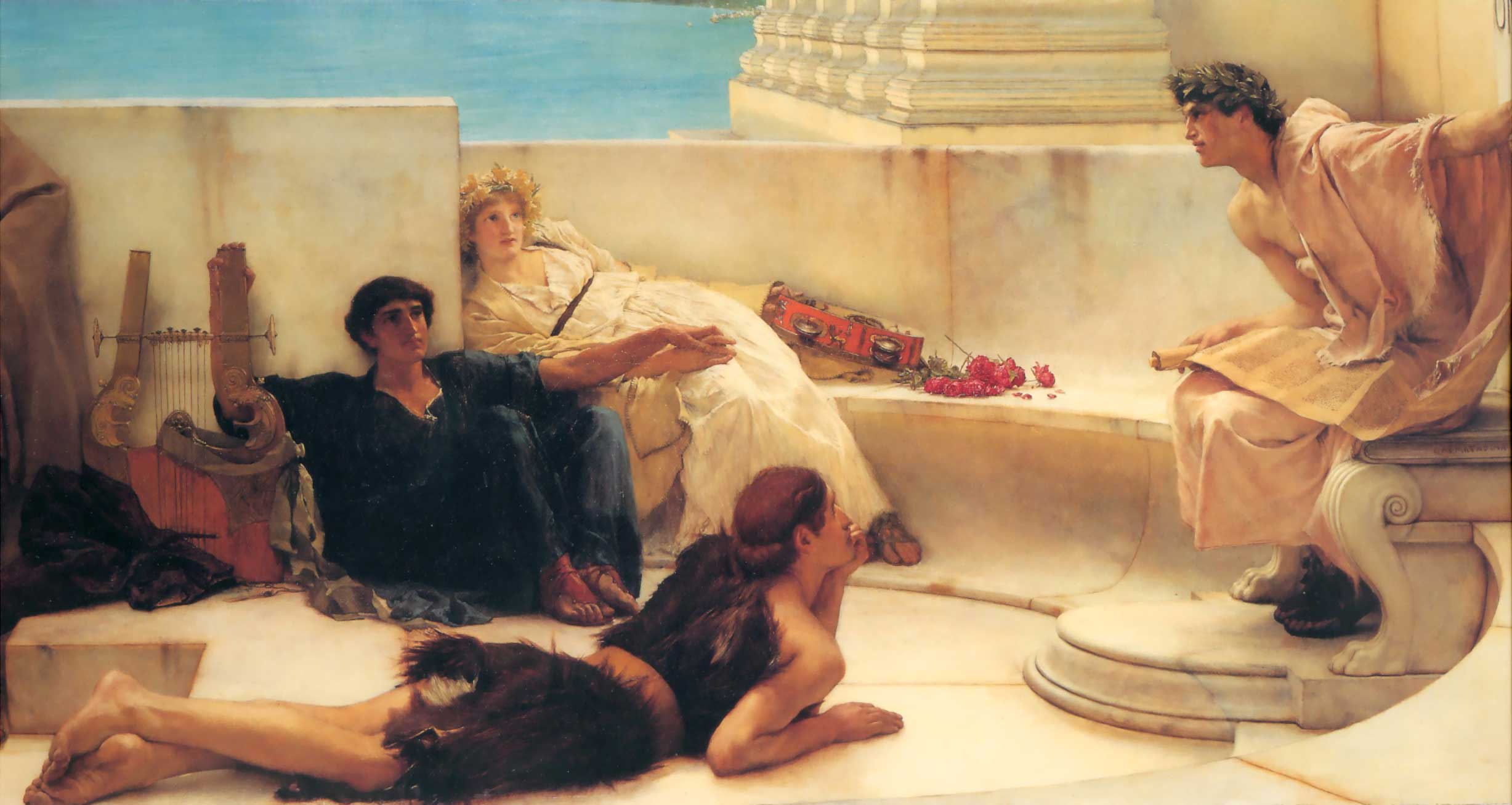 http://uploads7.wikiart.org/images/alma-tadema-lawrence/a-reading-from-homer-1885.jpg