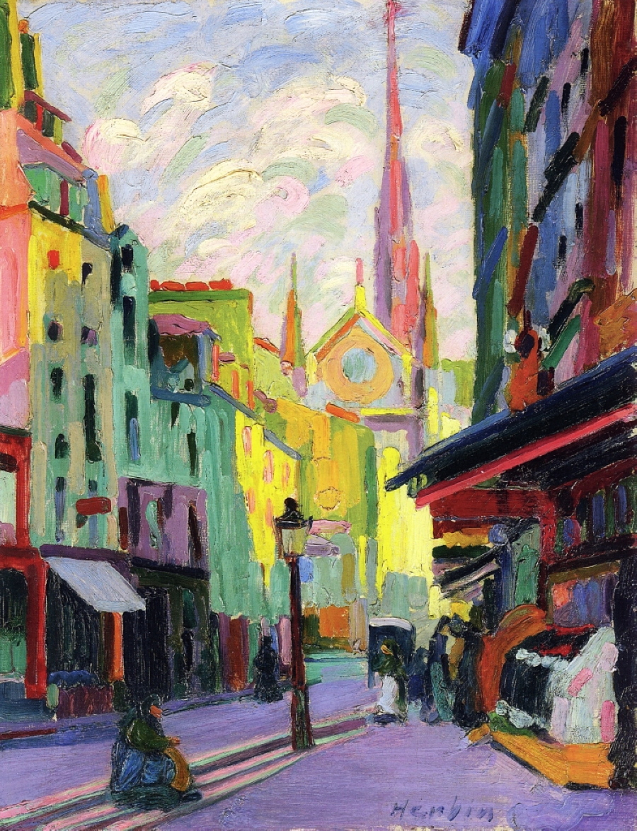 The Place Maubert In Paris Auguste Herbin WikiArt 