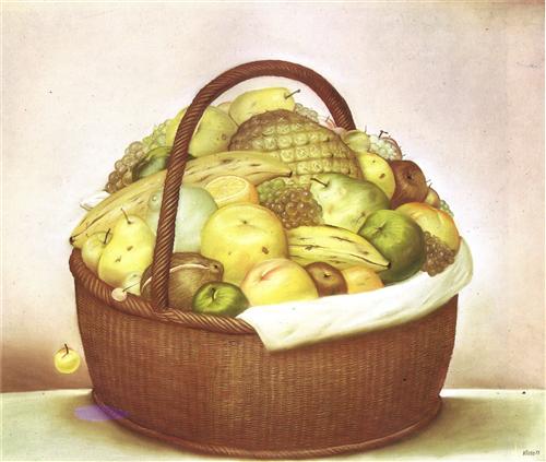 Fruit Basket - Fernando Botero