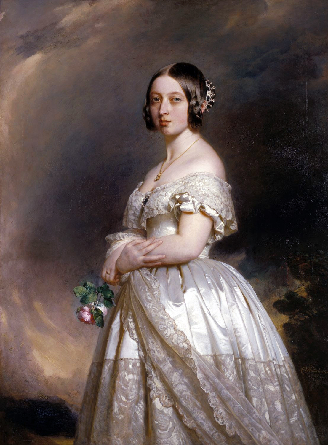 Franz Xaver Winterhalter (1805-73) - Queen Victoria with 