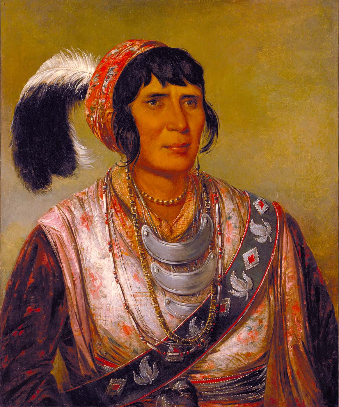 Osceola, Head Chief, Seminole - George Catlin - WikiArt ...