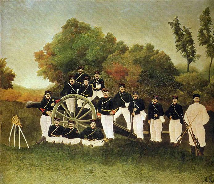 Los artilleros - Henri Rousseau