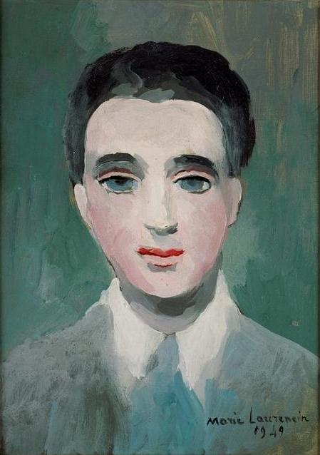 Portrait of Doctor Robert Le Masle - Marie Laurencin - portrait-of-doctor-robert-le-masle-1949