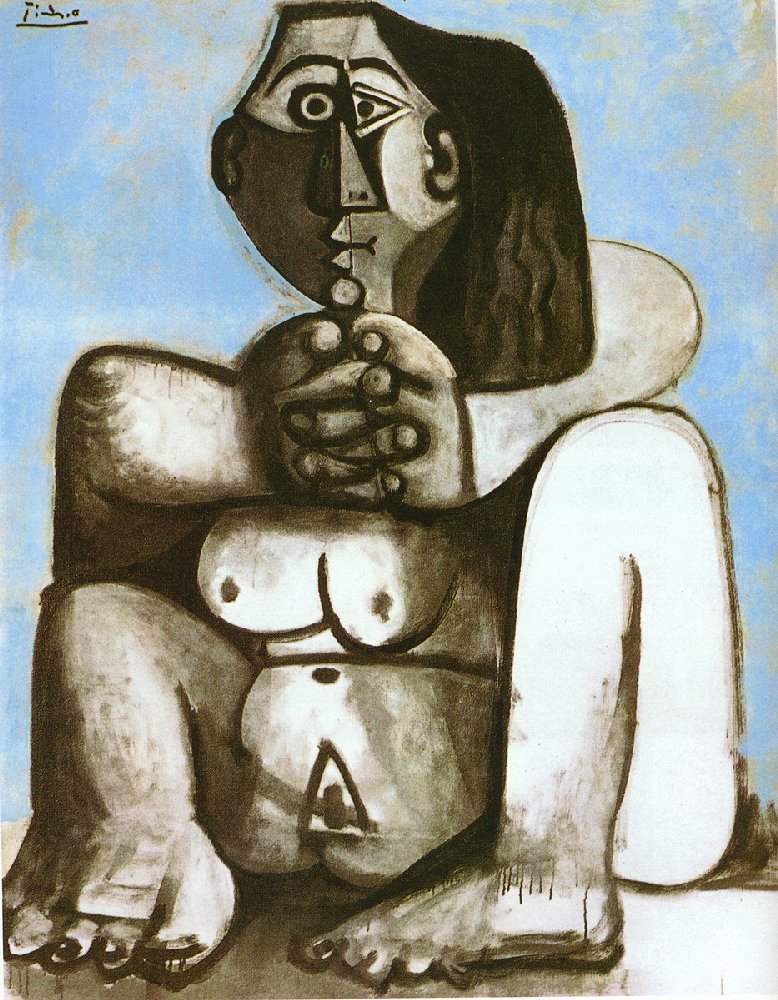 Seated Female Nude Pablo Picasso Wikiart Org