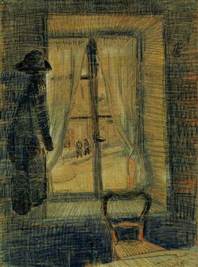 Ventana en el restaurante de Bataille, Vincent van Gogh