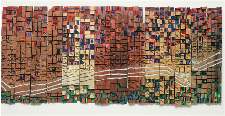 Communication Lines in 1004 Flats, 2002 - El Anatsui