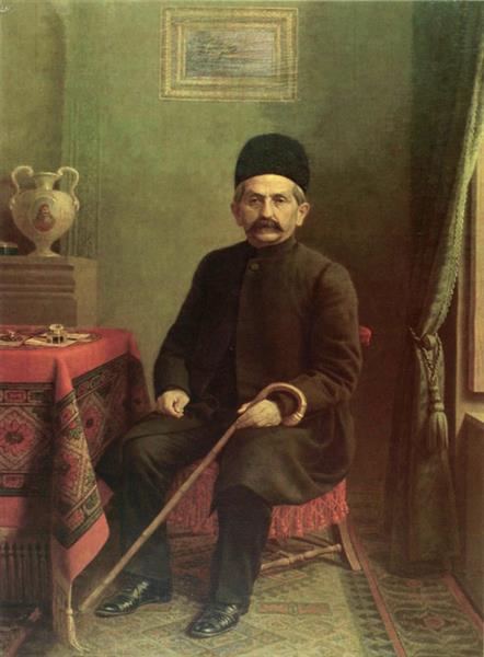 Retrato de Ali-Qoli Khan Bakhtiari, 1910 - Kamal-ol-molk