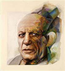 Cover Design for G. Stein's Picasso - Aydin Aghdashloo