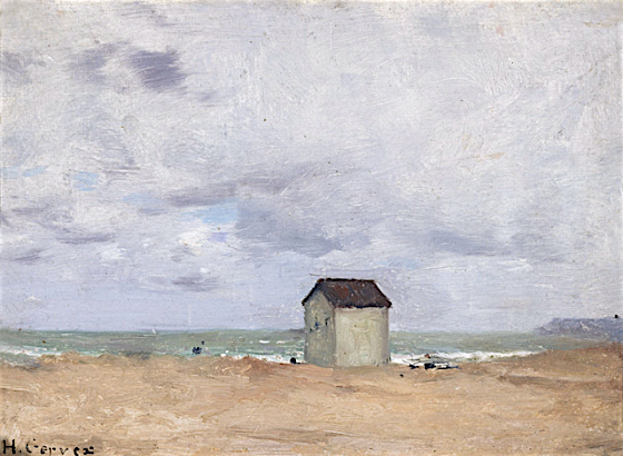 The Beach at Trouville, 1879 - 亨利·热尔韦