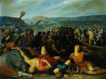 Batavians Defeating Romans on the Rhine - Otto van Veen