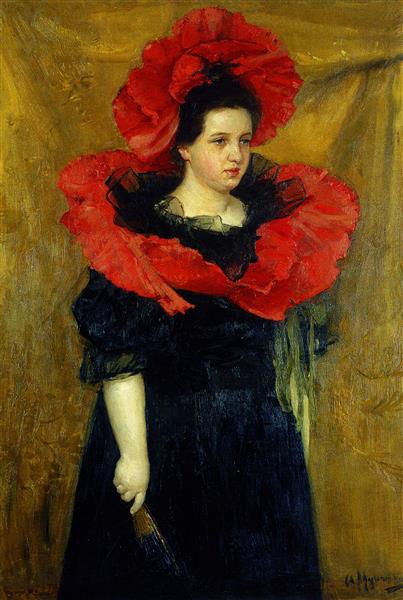Olga Prakhova in Masquerade Dress, 1898 - Oleksandr Murashko