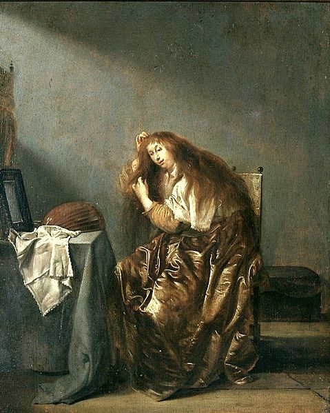 Woman Combing Her Hair, 1635 - Питер Кодде