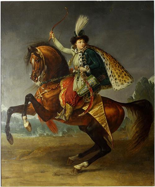 Equestrian Portrait of Prince Boris Yusupov, 1809 - Антуан-Жан Гро
