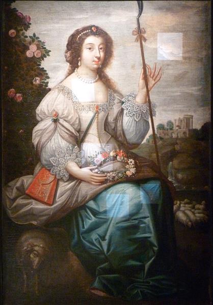 Portrait Présumé De Julie D'Angennes En Costume D'Astrée, 1640 - Claude Deruet