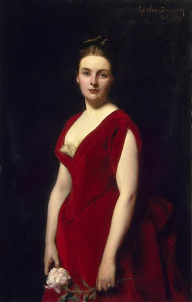 Portrait of Anna Obolenskaya, 1887 - Каролюс-Дюран