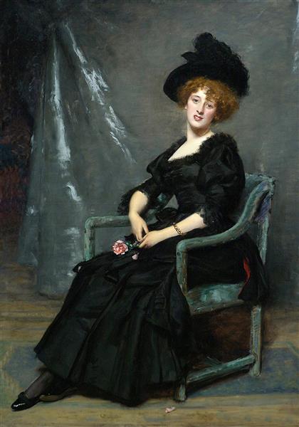 Portrait of Lucy Lee Robbins, 1884 - Каролюс-Дюран