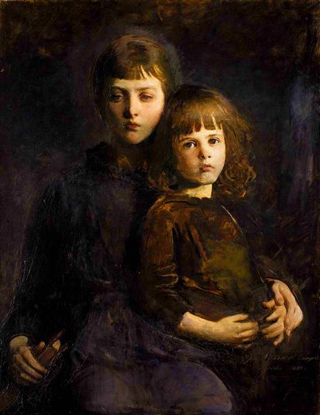 Brother and Sister, 1889 - Эббот Хэндерсон Тайер
