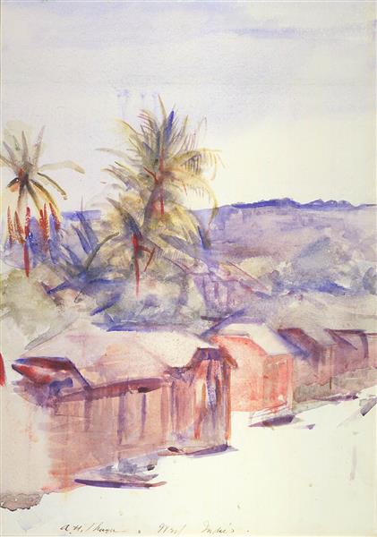 Village Street, Dominica - Эббот Хэндерсон Тайер