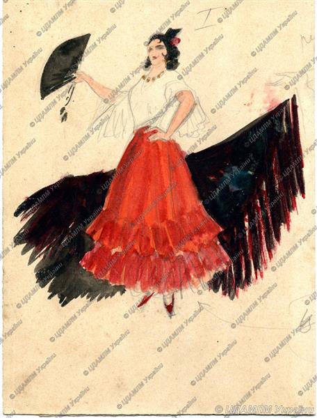 Costume Design. Carmen, 1948 - Alexander Khvostenko-Khvostov