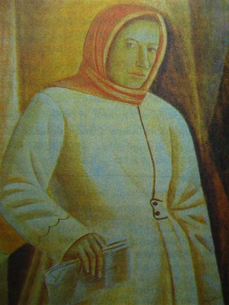 Portrait of Olena Pavlenko, 1926 - Vasyl Sedlyar