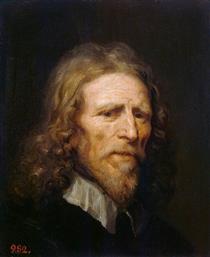 Portrait of Abraham van der Doort - Вільям Добсон
