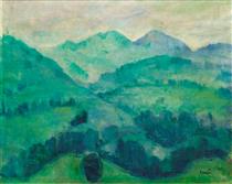 Mountain Landscape - Adalbert Erdeli