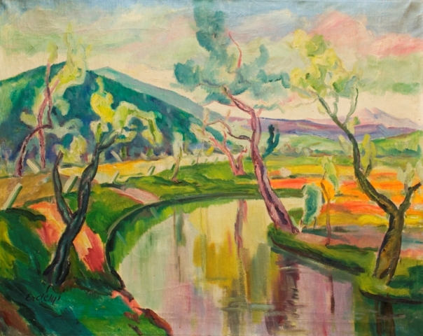 River Uzh, 1930 - Адальберт Михайлович Эрдели