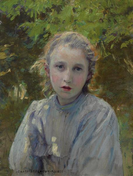 Portrait of a Young Girl - Charles Sprague Pearce