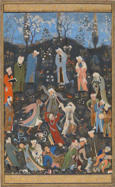 Dance of Sufi Dervishes, 1490 - Kamal ud-Din Behzad