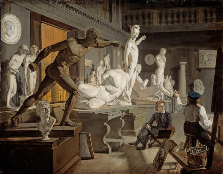 Scene from the Academy in Copenhagen, 1827 - 1828 - Кнут Андреессен Бааде