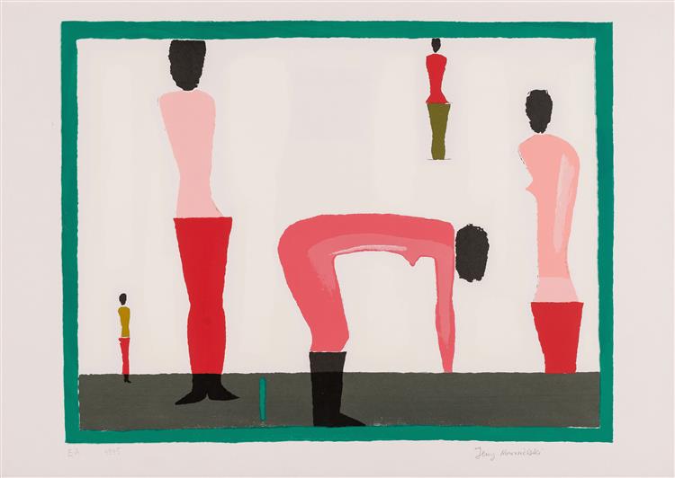 Untitled (Women in red), 1995 - Jerzy Nowosielski