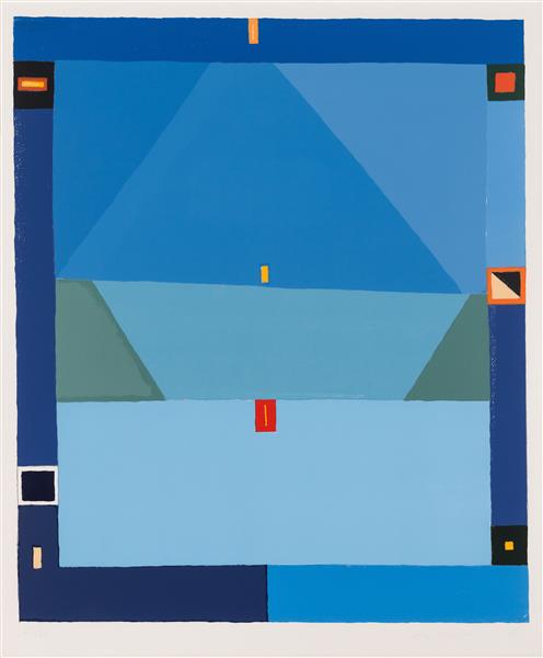 Untitled (Blue abstraction), 1997 - Ежи Новосельский