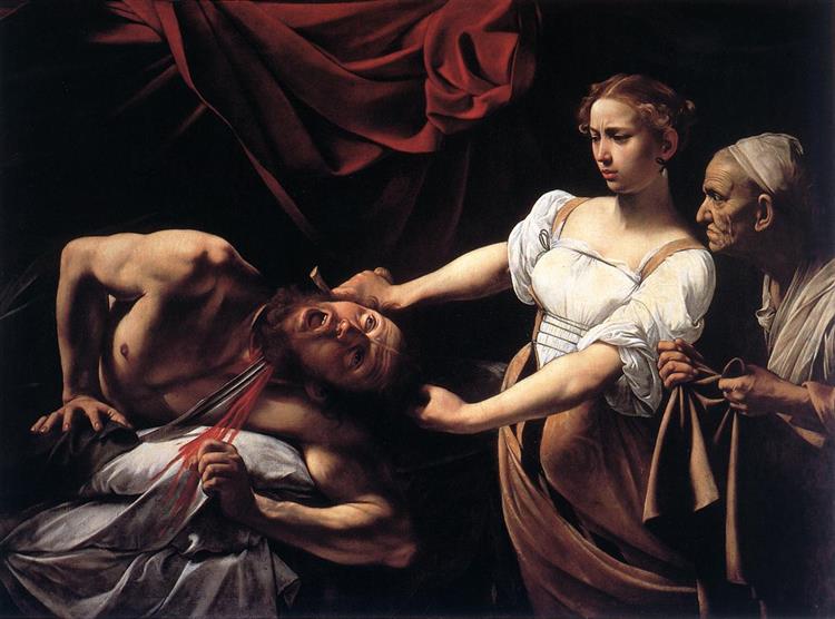 Юдифь, убивающая Олоферна, c.1598 - 1599 - Караваджо - WikiArt.org