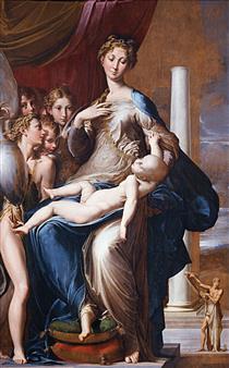 Virgen del cuello largo - Parmigianino
