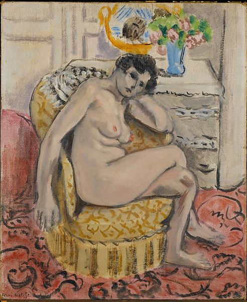 Nude in An Armchair (Nu Au Fauteuil), 1920 - Henri Matisse