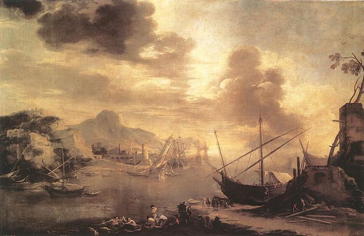 View of the Gulf of Salerno, 1645 - Salvator Rosa