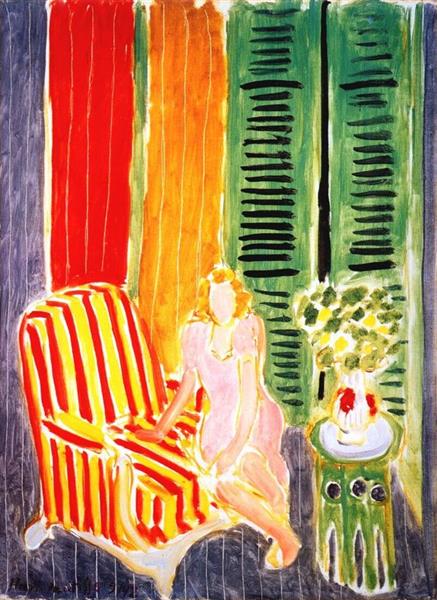 Girl in Pink in An Interior, 1942 - 馬蒂斯