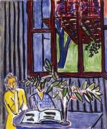 Blue Interior with Two Girls - Henri Matisse