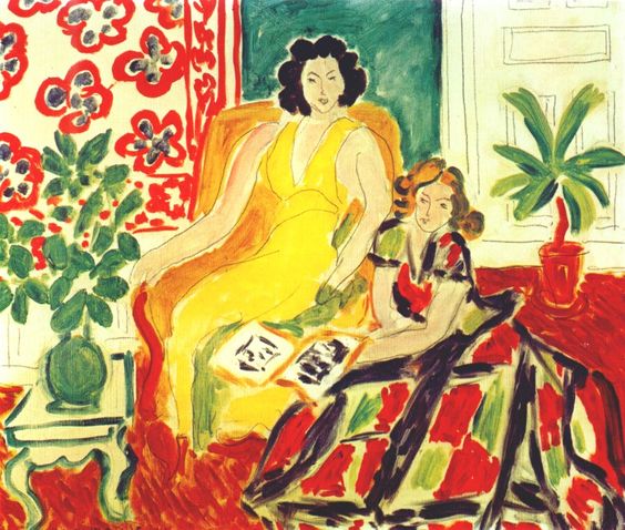 Жовті та картаті сукні, 1941 - Анрі Матісс