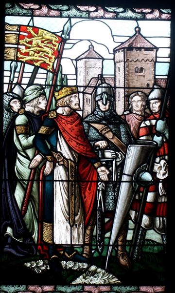 Comparution de Richard Cœur de Lion devant l'empereur Henri VI à Haguenau en 1193 - Léo Schnug