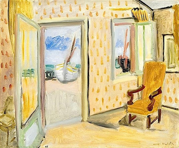 Interior, Open Door, 1920 - Анри Матисс