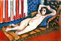 Nude on a Red Couch - Henri Matisse