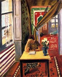 Reader Leaning Her Elbow on the Table - Henri Matisse