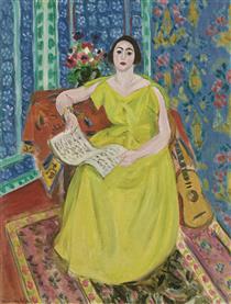 The Woman In Wellow - Henri Matisse