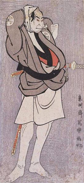 Kabuki Actor Ōtani Oniji II as Kawashima Jibugorō, 1794 - 東洲齋寫樂