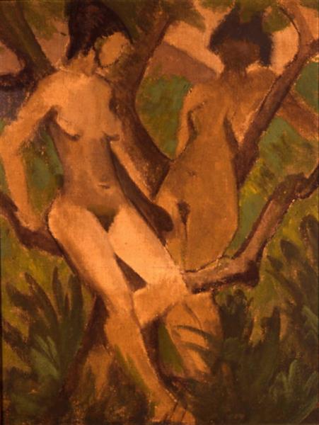 Badende in Landschaft, 1925 - Otto Mueller