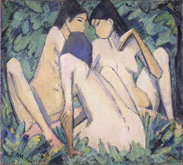 Three Girls in a Wood, 1920 - Otto Mueller