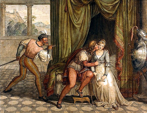 Paolo Da Malatesta and Francesca Da Rimini Surprised by Gianciotto Malatesta, 1805 - Joseph Anton Koch