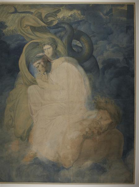 Dante and Virgil Carried by the Monster Geryon, 1822 - Joseph Anton Koch