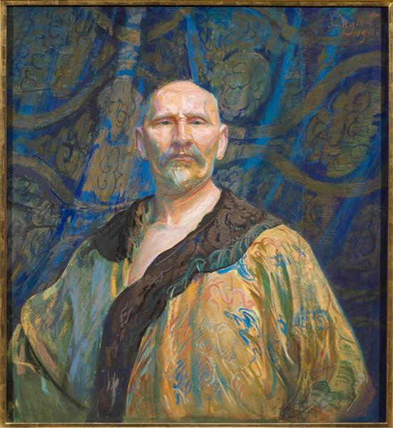 Self-Portrait In Chinese Tailoring, 1911 - Leon Wyczółkowski